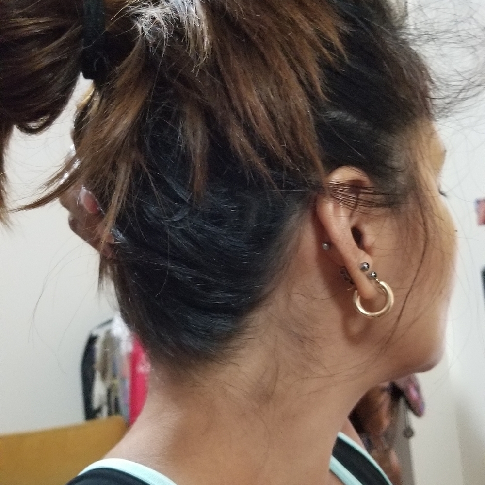COPY - 14k solid Gold hoop earrings